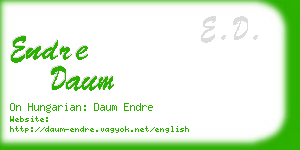 endre daum business card